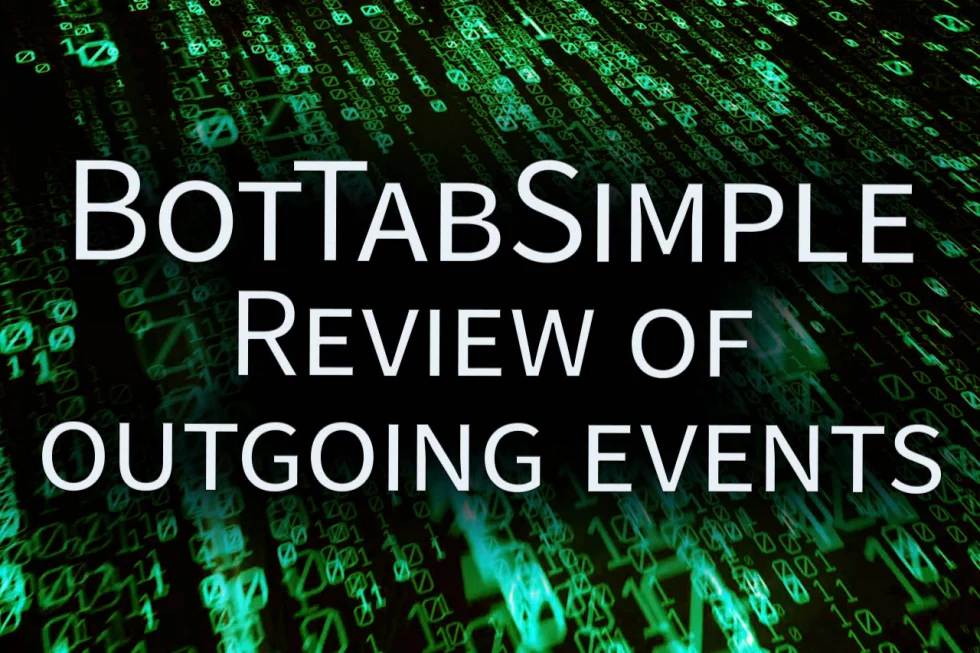 Review of outgoing events.