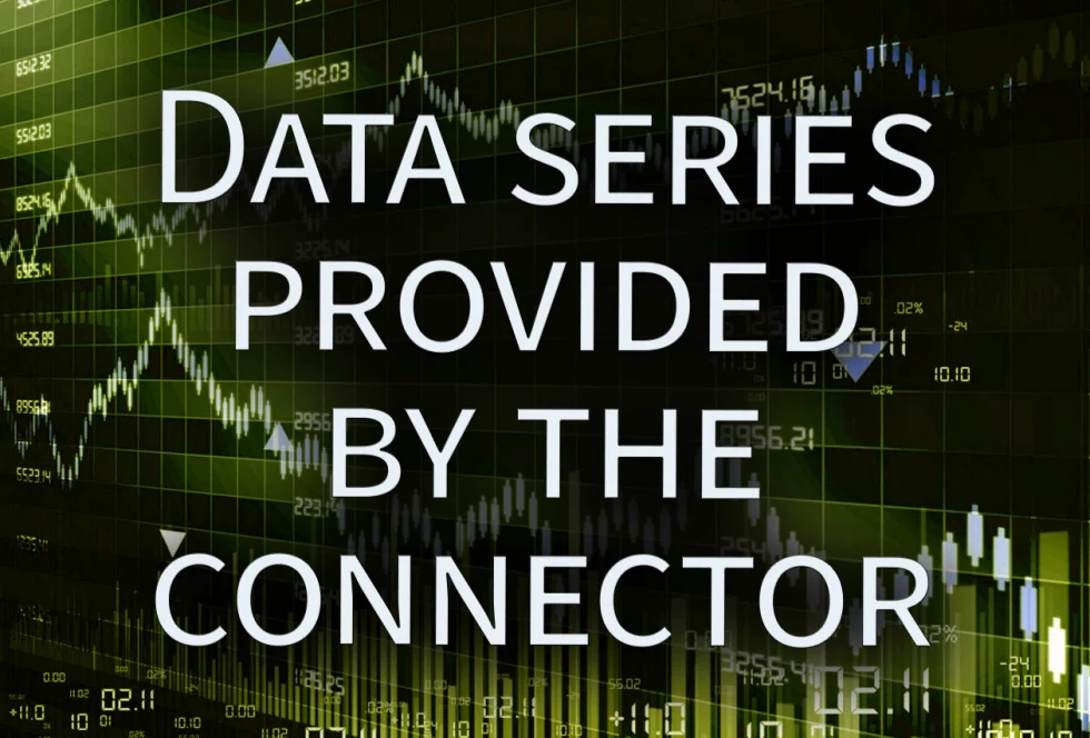 Data series provided by the connector