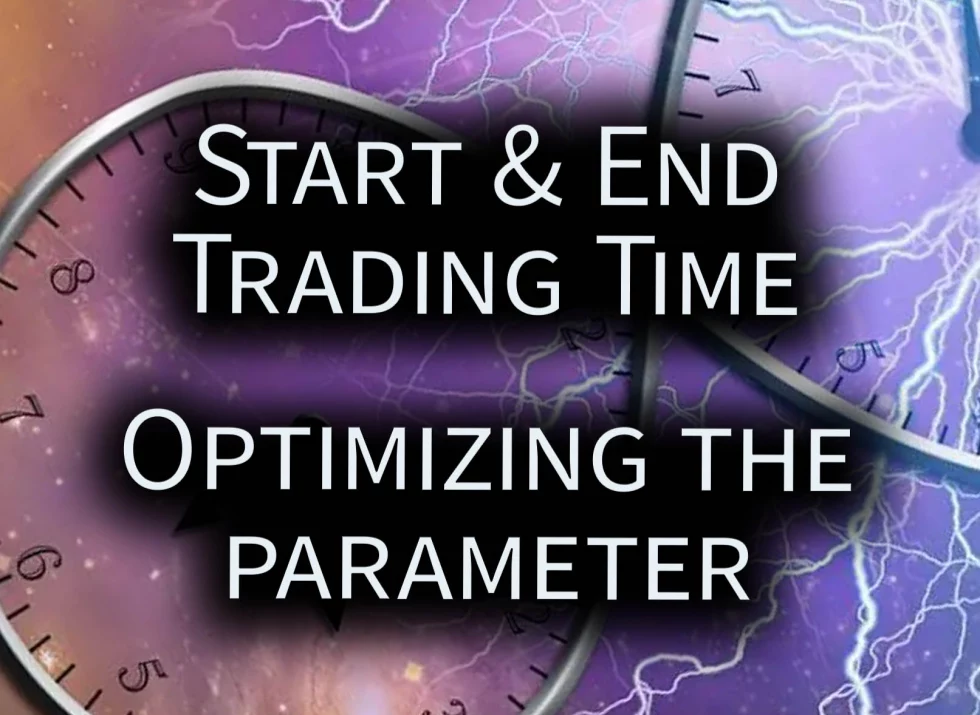 Here's a sample code for optimizing the "Start and end trading time" parameter.